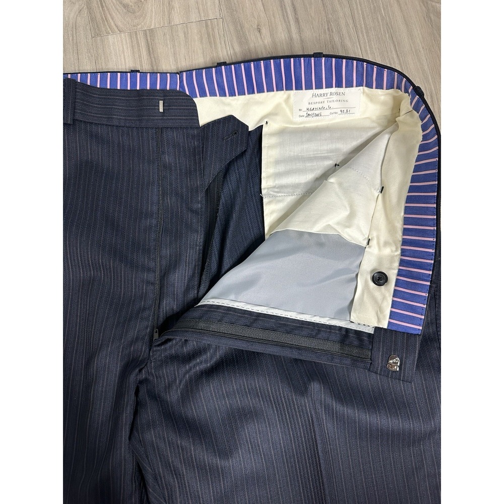 UNIQUE HARRY ROSEN BESPOKE🔥 Mens 2 Piece Suit Size 50 Canada‎ 100% Wool (s133) - Picture 13 of 15
